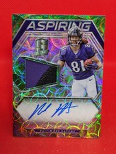 HAYDEN HURST 2018 SPECTRA ASPIRING NEON GREEN PRIZM  PATCH AUTO RC **19/50**