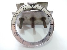 NEW STAINLESS ROTATING BEZEL WITH SILVER INSERT LARGE DIVERS SKX007-009 /SKX399