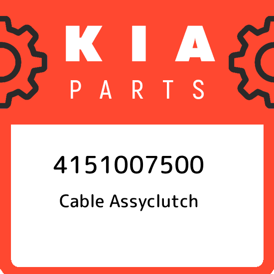 Cable Clutch Kia PICANTO 1.1 2006 4151007500 Sivar G038305 for sale