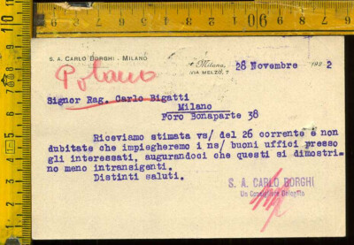 Regno Leoni Cartolina Velocipedi Carlo Borghi Milano Cicli Olympia