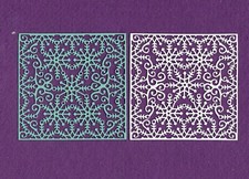 BACKGROUND SNOWFLAKES die cuts scrapbook cards W