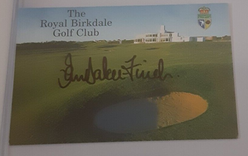IAN BAKER FINCH SIGNED GOLF SCORECARD BRITISH OPEN ROYAL BIRKDALE 2024