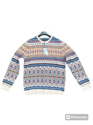  Paisley & Gray Men s Fair Isle Pattern - Size L - New  With Tag