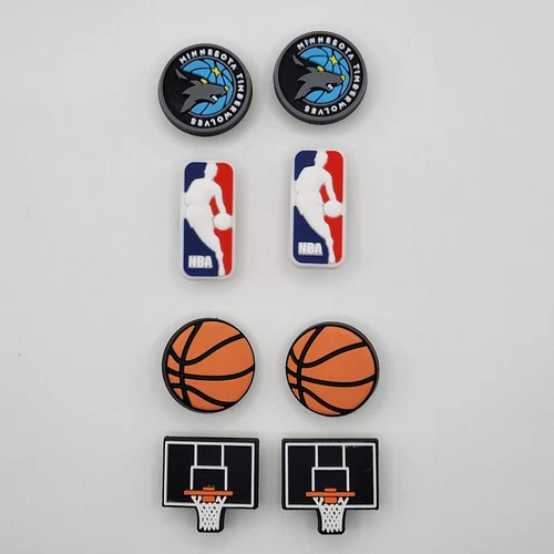 NBA Minnesota Timberwolves Basketball Team For Crocs Shoe Charms - 8 Pieces