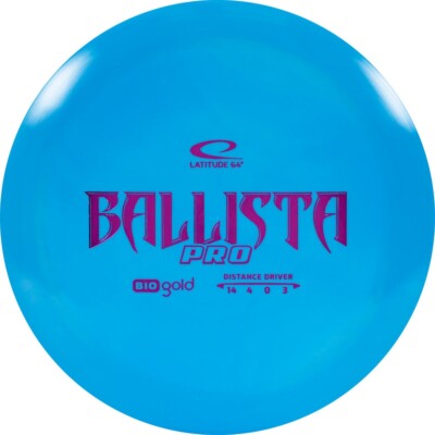 Latitude 64 Ballista Pro - BioGold Plastic - 14 Speed Disc Golf Distance Driver