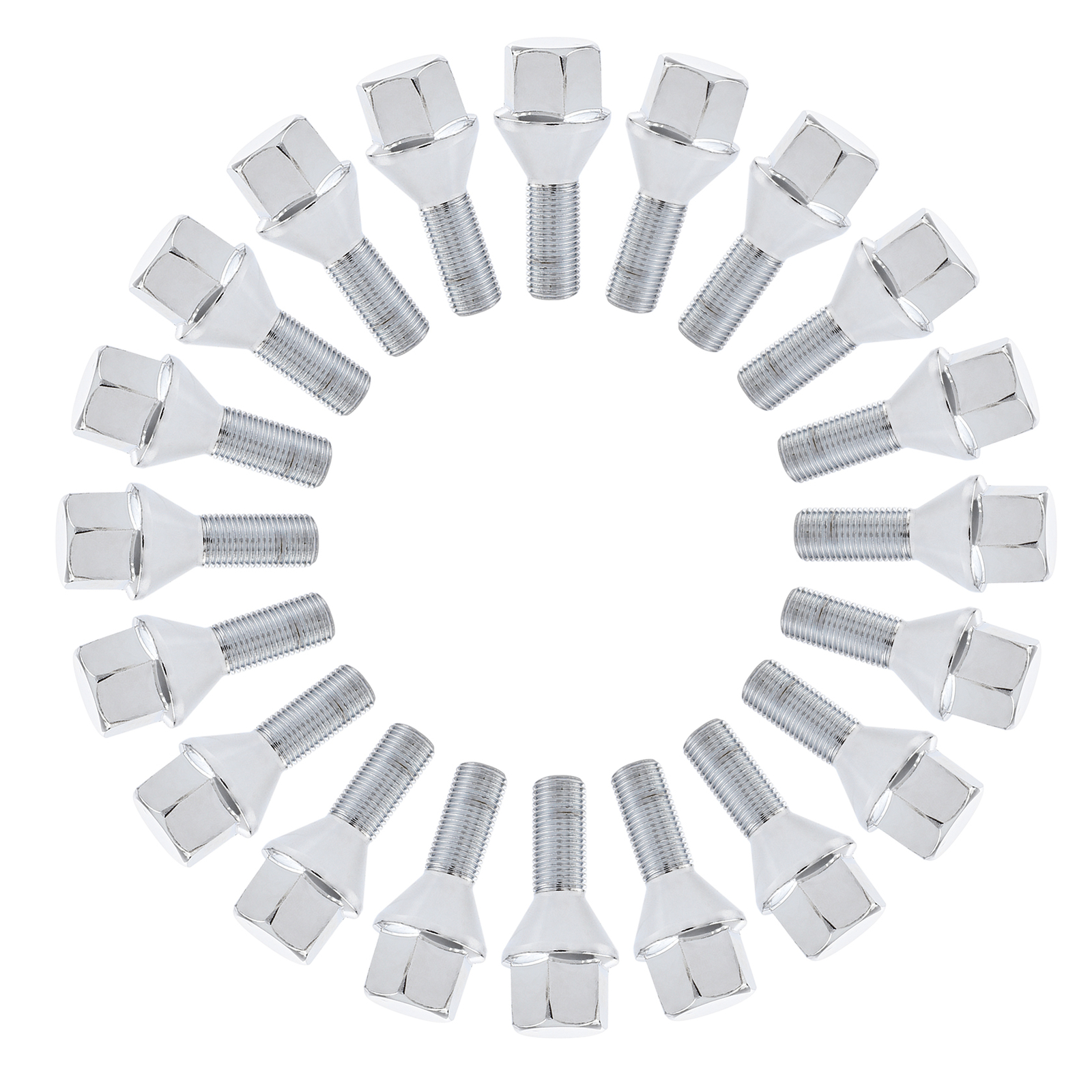 20x Wheel Lug Nuts Bolts Solid 12x1.25 For Jeep Cherokee Renegade