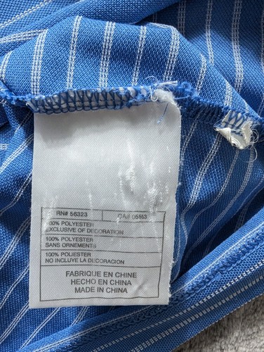 Nike Golf Short Sleeve Polo Shirt Men's Size XXL Blue Striped - Picture 5 of 13