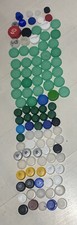 100 mixed bottle tops caps (Art craft school)