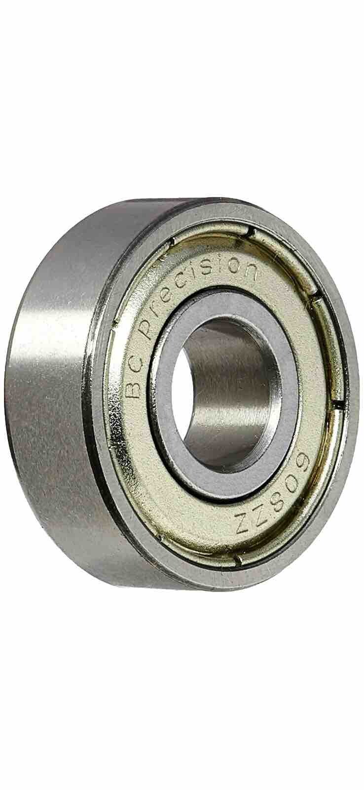 608-ZZ Ball Bearing 8x22x7 Dual Shielded Metal Chrome Skateboard 608Z (20pcs)