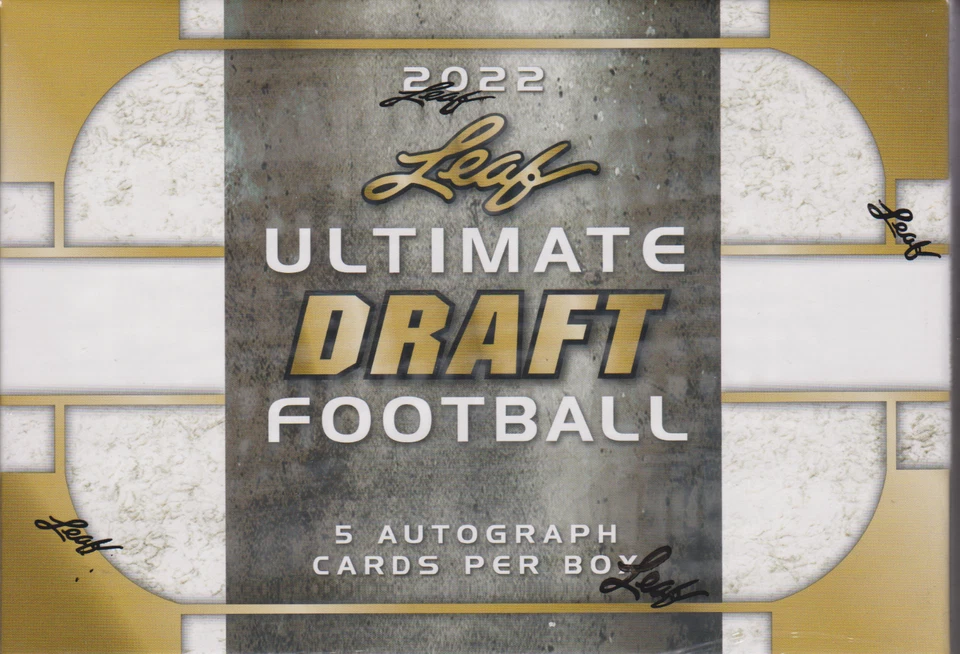 Leaf 2022 Ultimate Draft Football Hobby Box - 5 Cards - Image 3 of 3