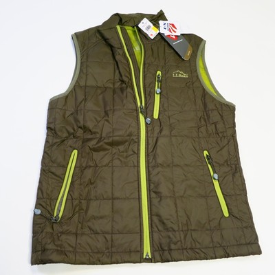 Ll bean olive green puffer vest outfit for men kids