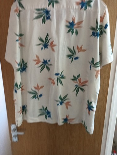 M&S Mens Floral Tropical Hawaiian Linen 55% Viscose45% Blend Shirt Size 2XL VGC - Picture 12 of 15