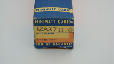 Lampe 12AX7 Miniwatt Dario Pour Ampli - Occasion Fonctionnelle