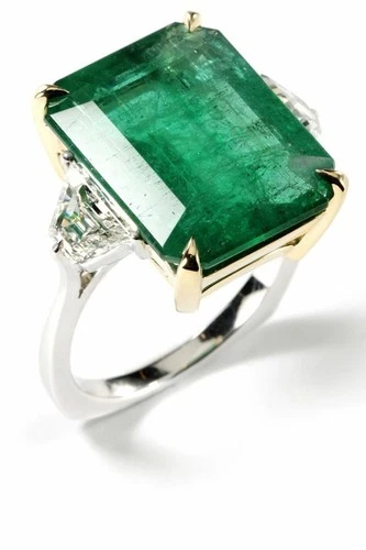 Art Deco Vintage 4.60 Ct Natural Emerald Wedding Ring 925 Sterling Silver