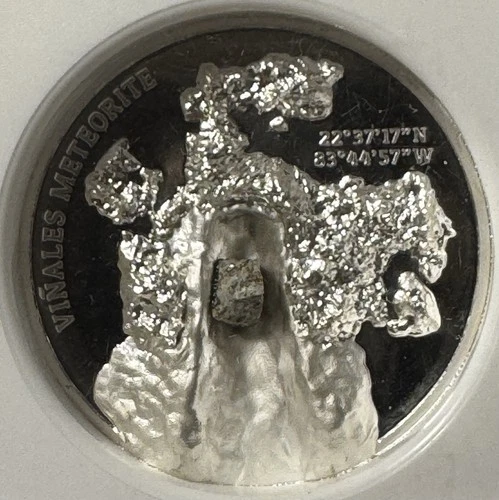2020 Cook Islands 5 Dollars Viñales Meteorite Impact NGC  PF 69