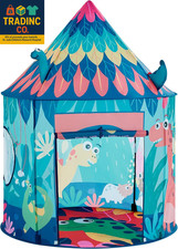 Dinosaur Kids Play Tent, Foldable Pop up Tent Kids, Castle Kid Tent Indoor Outdo