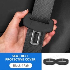 2pcs Seat Belt Buckle Cover Anti-scratch Rubber Car Seat Buckle Protector