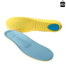 Plantar Fasciitis Relief Memory Foam Insoles - Breathable Trim-to-Fit, Size L
