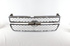 Chrome Front Grille Honeycomb For 2003-2007 Silverado 1500 2500 3500 Hd Pickup