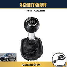 6-Gang Schaltknauf für VW Touran 1T1 1T2 1T3 Caddy 3 III Schaltsack 1T0711113