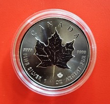 2019 Kanada Canada 5 $ Maple Leaf BU ST 1oz Silber 999 in Kapsel
