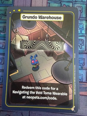 Neopets TCG Grundo's Warehouse Code - Navigating the Void Tome Wearable