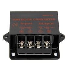 50W DC-DC Step Down Converter 12V/24V to 5V 10A Over-Current/Temp Protection