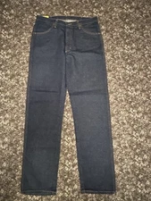 Men’s Jeans Rustler Heavy Dark Blue Denim 34x34 Regular Fit Straight Leg