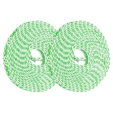 2 Pcs Portable Travel Clothesline, 16.4ft Clothes Line with Hooks, Green