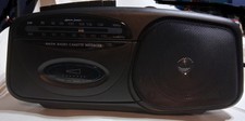 Lenoxx Sound Ct-99 Black AM/FM radio cassette recorder player Works Great