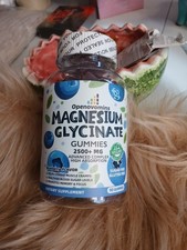 Magnesium Glycinate Gummies 2500 Mg Blueberry Flavor 90 Servings
