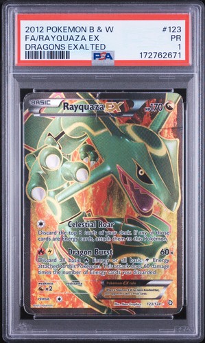 Rayquaza-EX graded PSA 1 for sale on eBay