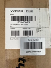 Software House PSX-150-e1 single voltage power system
