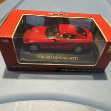 Hot wheels 2009  Red Ferrari 612 Scaglietti 1:43 Original Display Box
