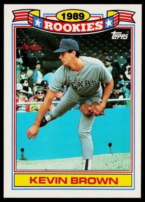 Kevin Brown 1990 Topps Glossy Rookies #5 Texas Rangers