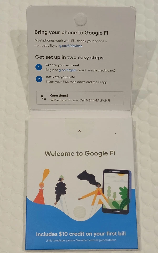 Google Fi Wireless US SIM Card Kit, T-Mobile AT&T Samsung Net10 Smartphone Plan - Image 4 of 4