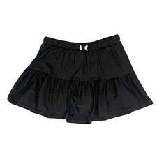 Girls Black Skort Elastic Waist Built in Shorts Tiered Cat  Jack - LARGE 10/12