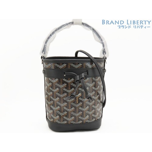 Goyard Petite Flo Mini Bag 2 Way Bucket Shape Drawstring Shoulder Used LIBR-0