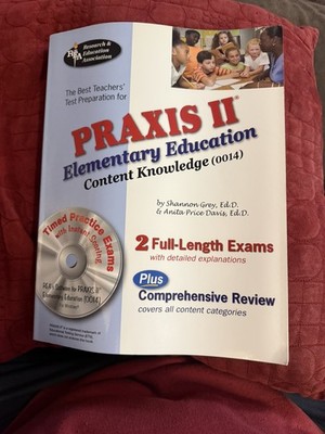 PRAXIS II Elementary Ed Content Knowledge 0014 w/CD (REA) (PRAXIS Teacher...