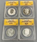 2014 ANACS PF/MS/SP69 4 Coin K50c Silver 50th Anniv Set W,S,P,D L25191