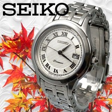 Seiko Premier Automatik Damenuhr Edelstahl Silber 3 Zeiger Datum