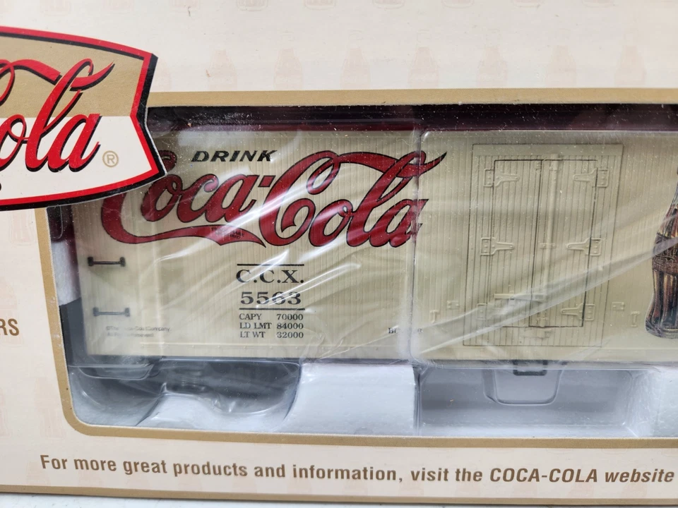 K-LINE K762-5101 Coca-Cola O Scale Wood-Sided Reefer Car #5563 NEW!! - Image 3 of 4