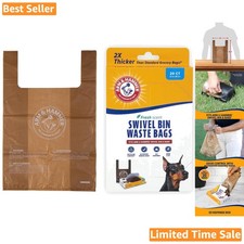 Convenient 20 Count Heavy Duty Pet Waste Bags for Simple Cleanup and Freshness