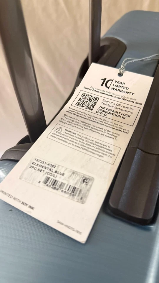 Samsonite Uptempo Lux Hard side Large Spinner Luggage Light Blue 29" Suitcase - Image 4 of 4