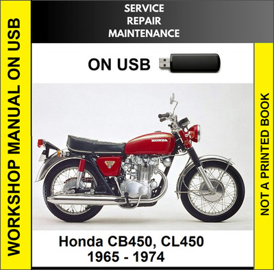 HONDA CB450 CL450 1965 1966 1967 1968 1969 1970 SERVICE REPAIR