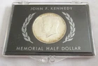 JFK 1964 John F Kennedy Memorial Silver Half Dollar 90% Silver in Case
