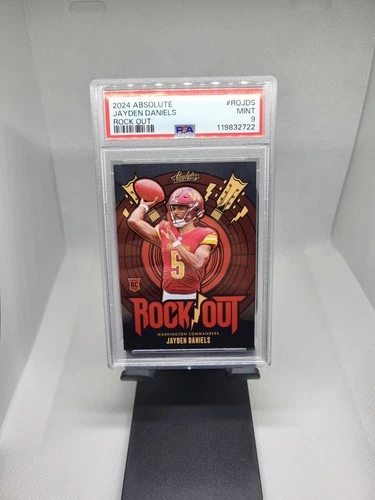 2024 Panini Absolute Rock Out Rookie Jayden Daniels RO-JDS PSA 9 Commanders Card