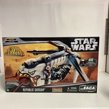 Star Wars The Saga Collection Clone Wars Republic Gunship 2006 Hasbro New in Box