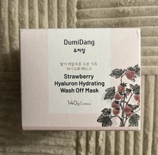 DumiDang Strawberry Hyaluron Hydrating Wash Off Mask. Korean Skin Care 4.94oz