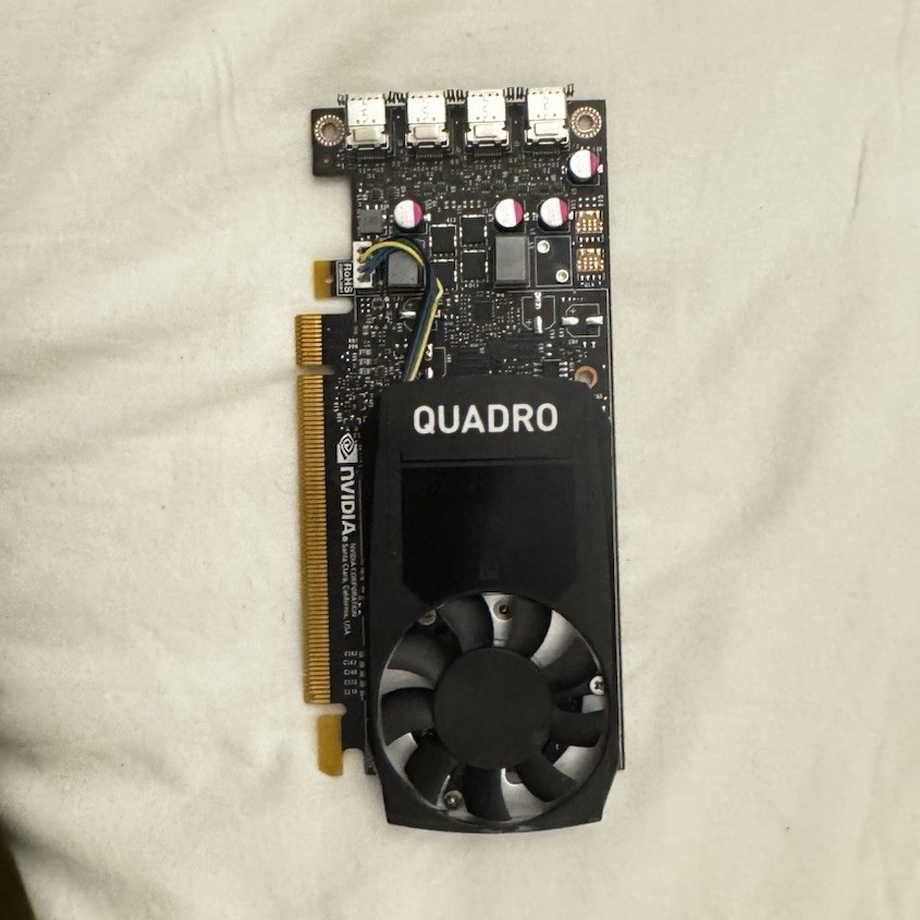 NVIDIA Quadro P1000 4GB GDDR5 PCIe x16 Scheda Video 4x Mini DisplayPort